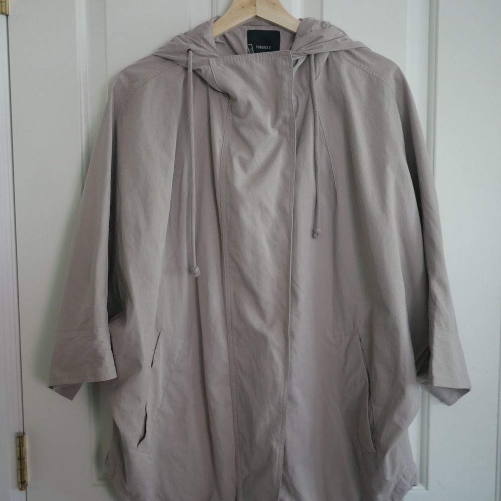 Tan parka fall jacket